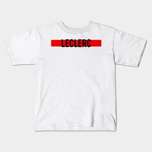 Charles Leclerc Driver Name - 2022 Season #4 Kids T-Shirt